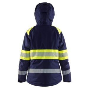 Blåkläder Dames Winterjas High Vis 44701977 - Marine/High Vis Geel
