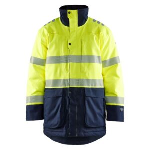 Blåkläder Multinorm Winterparka 45271534 - High Vis Geel/Marineblauw