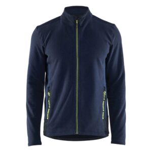 Blåkläder Microfleecevest 47651010 - Donker marineblauw/High vis geel