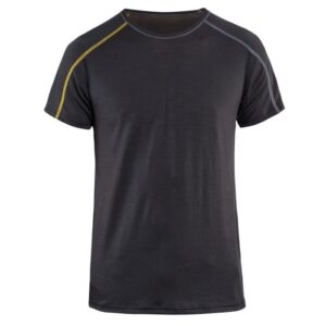 Blåkläder Onderhemd korte mouw 100% merino XLIGHT 47981734 - Donkergrijs/Geel