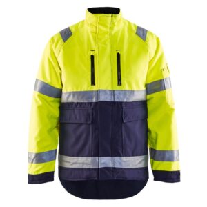 Blåkläder Winterjas High Vis 48271977 - High Vis Geel/Marineblauw