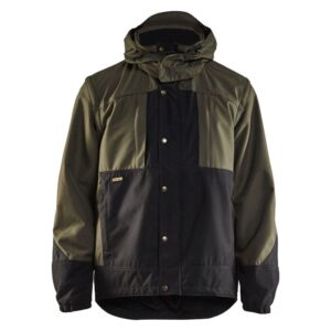 Blåkläder Garden jas. Ongevoerd 48541977 - Army Groen/Zwart