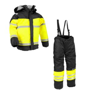 Blåkläder Regenset Kinderen 48602003 - Zwart/High Vis Geel