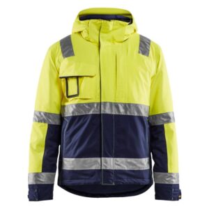 Blåkläder Winterjas High Vis 48701987 - High Vis Geel/Marineblauw