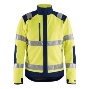 Blåkläder Winddicht Fleecejack High Vis 48882524 - High Vis Geel/Marineblauw