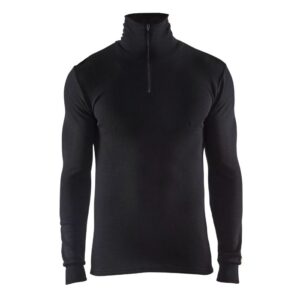 Blåkläder Onderhemd met rolkraag en rits WARM 48911705 - Zwart