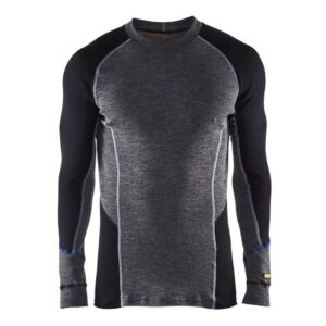 Blåkläder Onderhemd 100% Merino WARM 48971732 - Medium Grijs/Zwart
