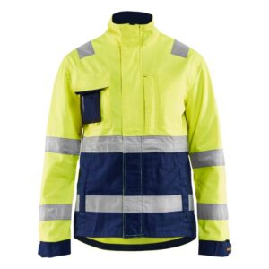 Blåkläder Dames jack High Vis 49031811 - High Vis Geel/Marineblauw