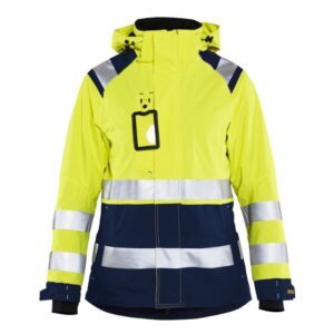 Blåkläder Dames Shell jack High Vis 49041987 - High Vis Geel/Marineblauw