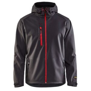 Blåkläder Softshell Jack 49492517 - Donkergrijs/Rood