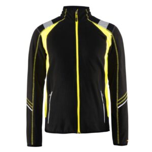 Blåkläder Microfleecevest Visible 49931010 - Zwart/High Vis Geel