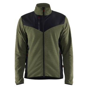 Blåkläder Gebreid vest met softshell 59422536 - Herfstgroen/Zwart