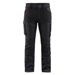 Blåkläder Dames service werkbroek denim stretch 71471147 - Marineblauw/Zwart