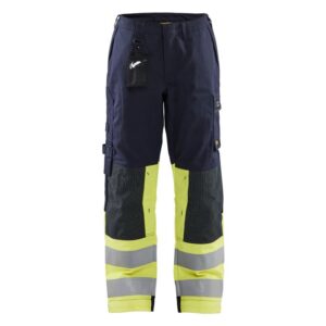 Blåkläder Multinorm Dameswerkbroek 71811514 - Marine/High Vis Geel