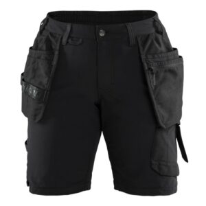 Blåkläder Dames short 4-weg Stretch 71831645 - Zwart/Donkergrijs