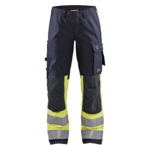 Blåkläder Multinorm dameswerkbroek Inherent met stretch 71871512 - Marine/High Vis Geel