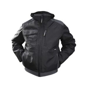 DASSY® Austin Canvas winterjas 500098 - ZWART/ANTRACIETGRIJS
