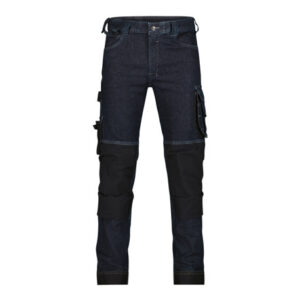 DASSY® Kyoto Stretch werkjeans met kniezakken 201084 - JEANSBLAUW/ZWART