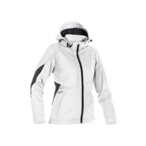 DASSY® Gravity Women Softshell jas voor dames 300473 - WIT/ANTRACIETGRIJS