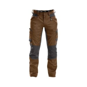 DASSY® Helix Werkbroek met stretch 200973 - LEEMBRUIN/ANTRACIETGRIJS