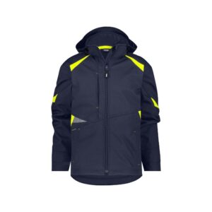 DASSY® Kalama Softshelljas 300522 - NACHTBLAUW/FLUOGEEL