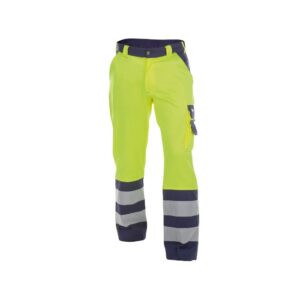 DASSY® Lancaster Hoge zichtbaarheidsbroek 200612 - FLUOGEEL/MARINEBLAUW
