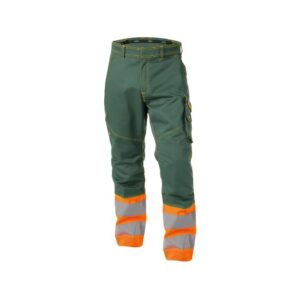 DASSY® Phoenix Hoge zichtbaarheidsbroek 200810 - FLESSENGROEN/FLUO-ORANJE