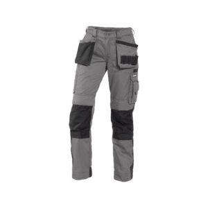 DASSY® Seattle Women Tweekleurige holsterzakkenbroek met kniezakken voor dames 200668 - CEMENTGRIJS/ZWART