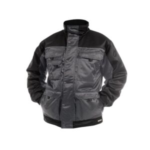 DASSY® Tignes Tweekleurige beaver winterjas 500087 - CEMENTGRIJS/ZWART