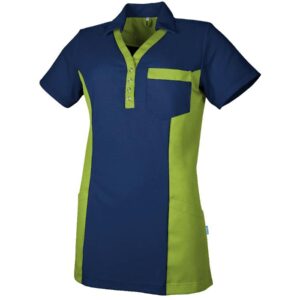 De Berkel DANA Dames polo marine/kiwigroen - marine/kiwigroen