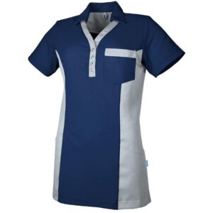 De Berkel DANA Dames polo marine/grijs - marine/grijs