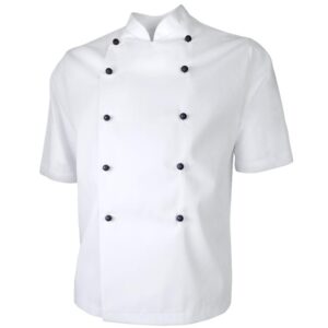 De Berkel CLEM - Koksbuis 1/2 mouw wit - wit