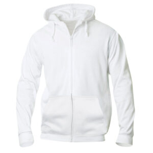 Clique Basic Hoody Full zip 021034 - wit