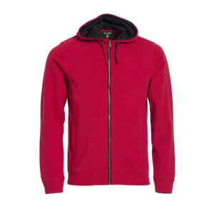 Clique Classic Hoody Full Zip 021044 - rood