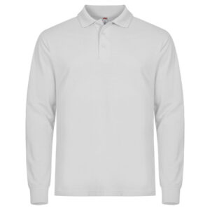 Clique Manhattan L/S Polo 28252 - wit