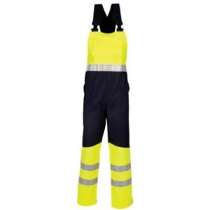 HAVEP 20002 Amerikaanse overall - fluo geel/marineblauw