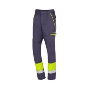 Sioen 084VA Calanques broek - marineblauw/fluo geel