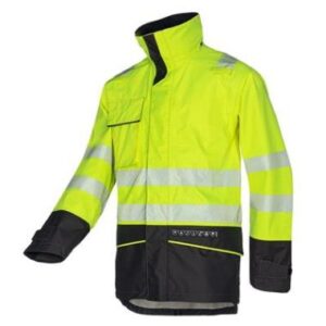 Sioen 7330 Torvik parka - fluo geel/marineblauw