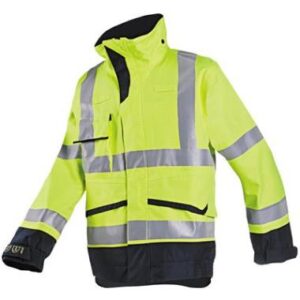 Sioen 7252 Talbot jas - fluo geel/marineblauw