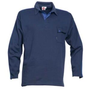 HAVEP 7236 polosweater - marineblauw/korenblauw