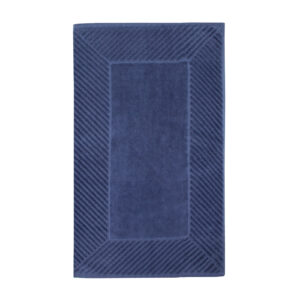 The one Badmat 80 50 x 80 cm T1-Bathmat80 borduren - Denim Faded