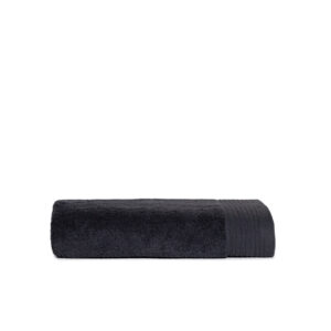 The one Luxe Badhanddoek 70 x 140 cm T1-Deluxe70 borduren - Anthracite