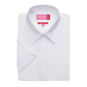 Brook Taverner Ozzero Ladies' S/S Blouse 2249 - White h/b