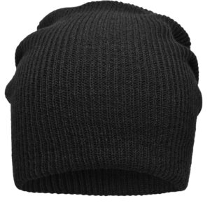 myrtle beach Knitted Long Beanie MB7955 - black