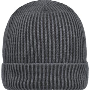 myrtle beach Ribbed Beanie MB7988 - anthracite/black