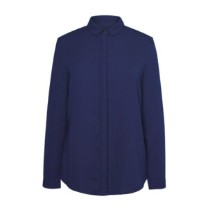Brook Taverner Firenze L/S Crepe Blouse 2298 - Navy