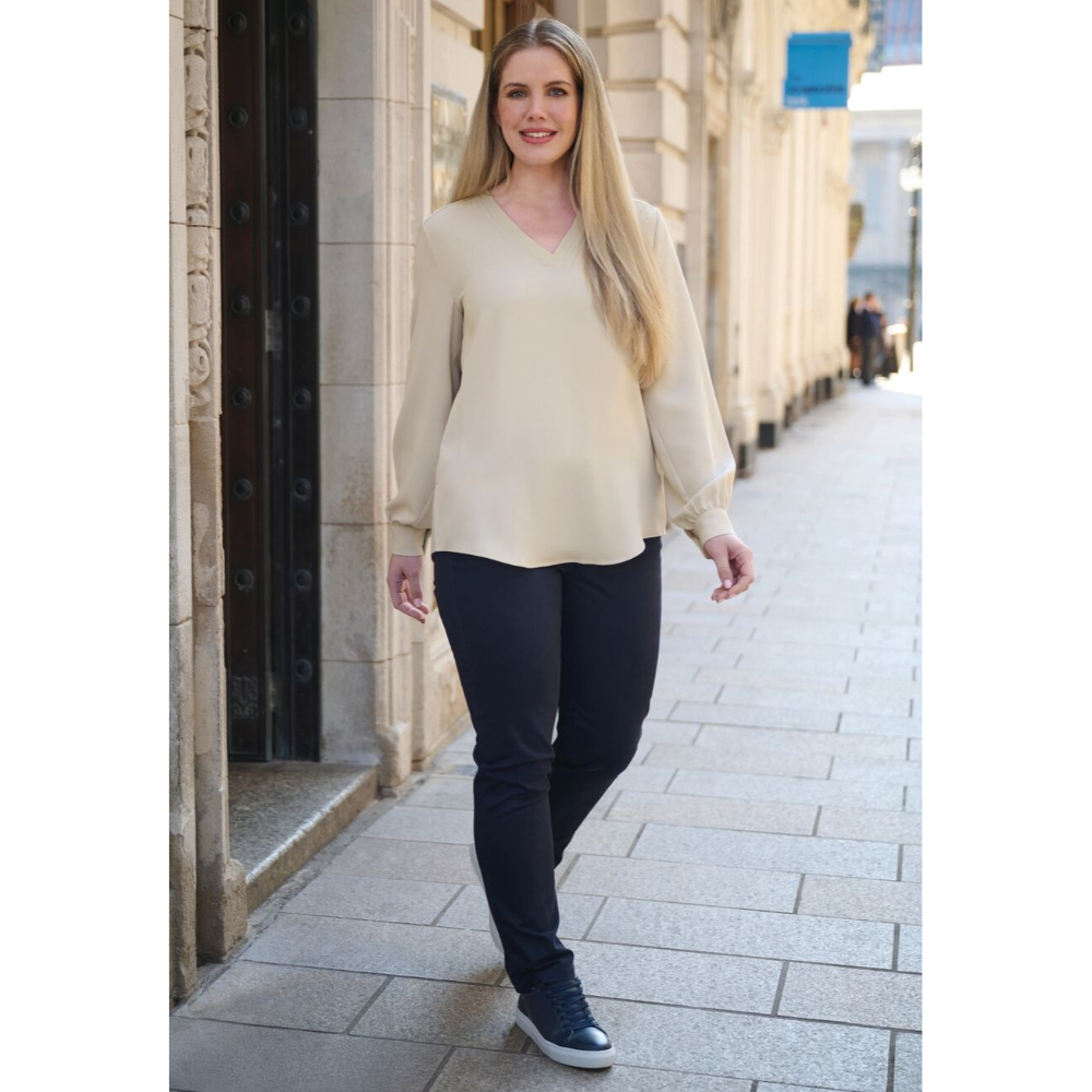 Brook Taverner Como L/S Crepe Blouse 2418