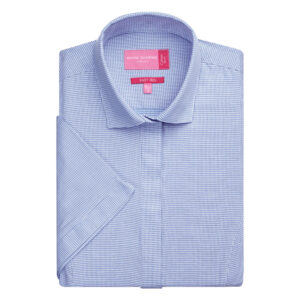 Brook Taverner Napoli Ladies' S/S Blouse 2282 - Blu Htooth